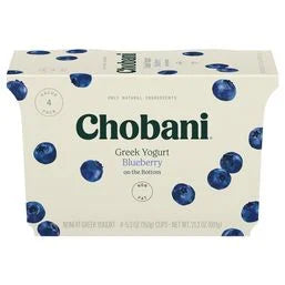 Chobani Yogurt, Greek, Nonfat, Blueberry