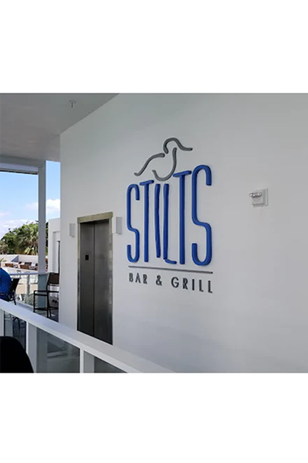 Stilts Beachside Bar and Grill located in the Marriott's Crystal Shores